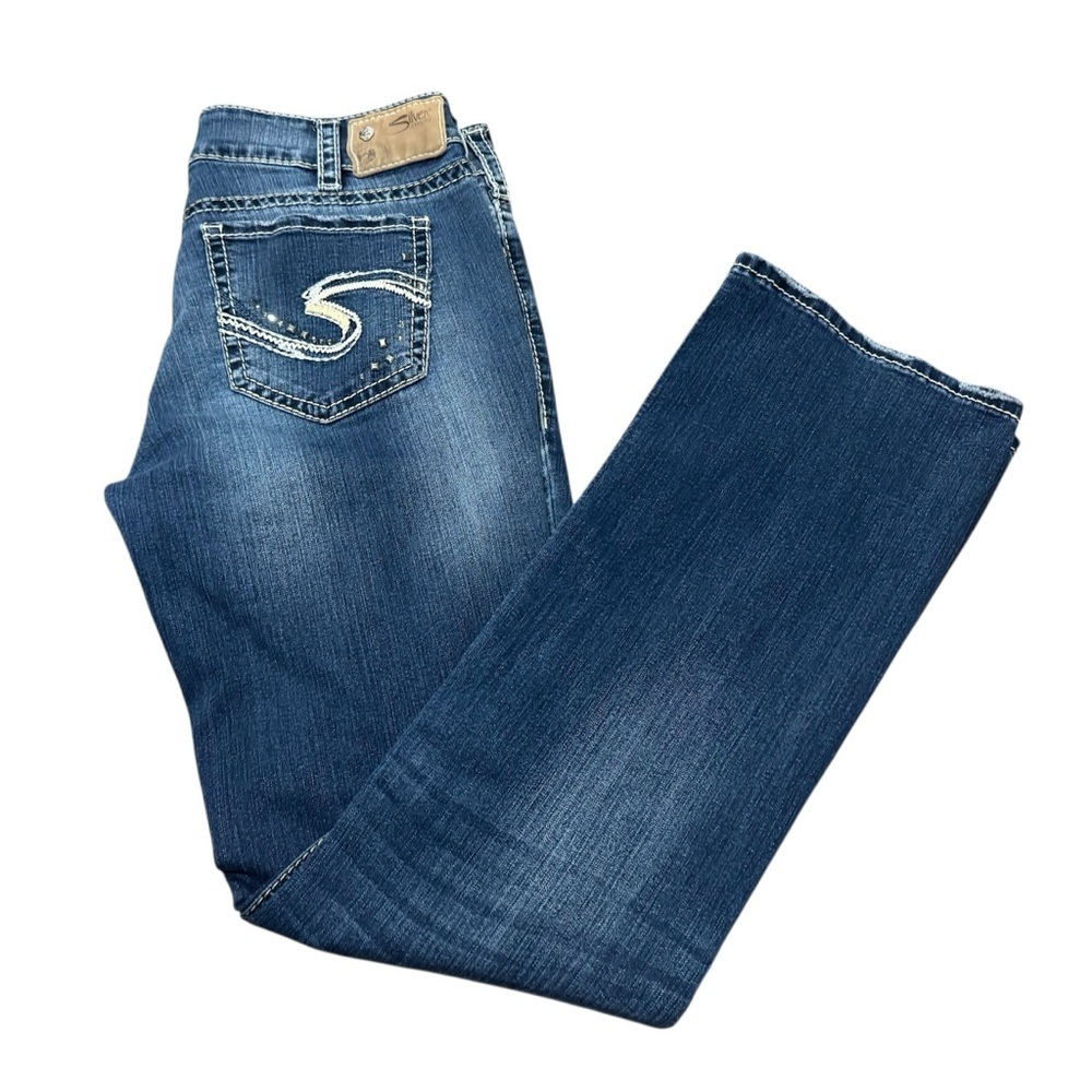 Silver Jeans Suki Mid Rise Slim Bootcut Jeans Dark Wash Size 31/33